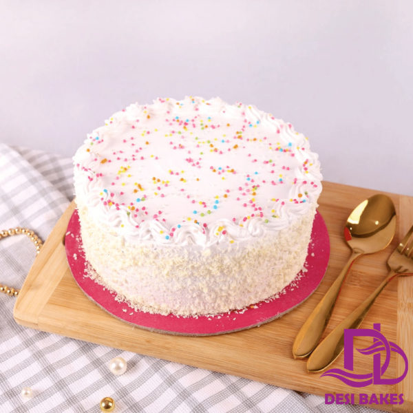 Desi Soft Vanilla Cake