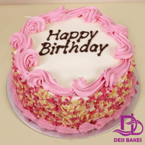 Desi Pink Birthday Cake