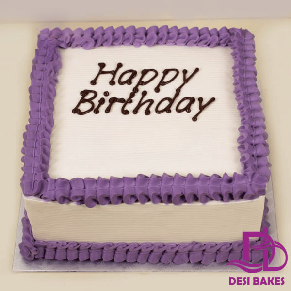 Desi Purple Birthday Cake 3